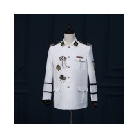 Sailor Style Embroidery Suit