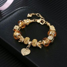 18k gold charm bracelet